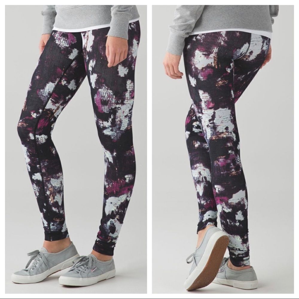 Lululemon Wunder Under Pant (Hi-Rise) Kara Blossom Multi Size 4